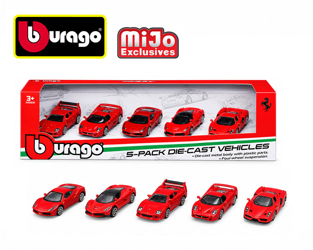 Bburago 1:64 Ferrari Collection 5 Pack