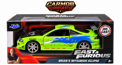 2025 Jada Fast & Furious Brian's Mitsubishi Eclipse 1:32 - front box view