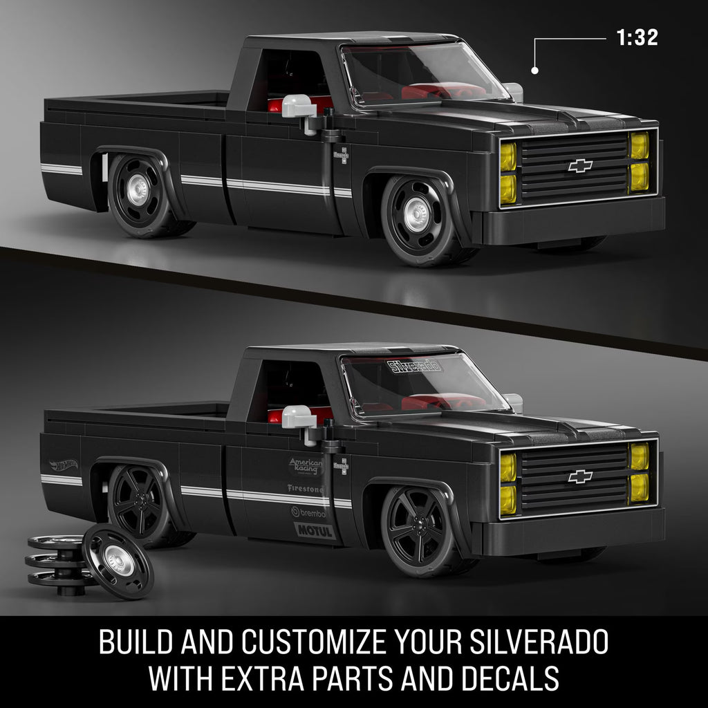 Mattel Brick Shop Hot Wheels '83 Chevy Silverado 225pc Building Set