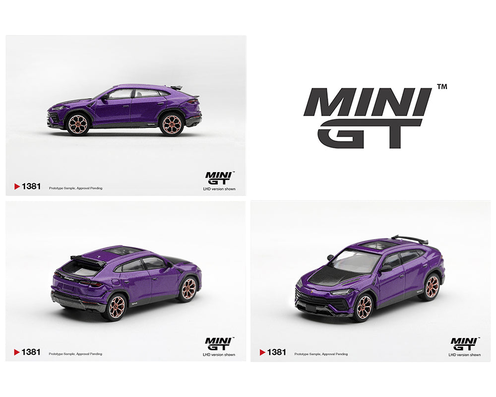 Mini GT Lamborghini Urus Performante, Viola Pasifae, Limited Edition